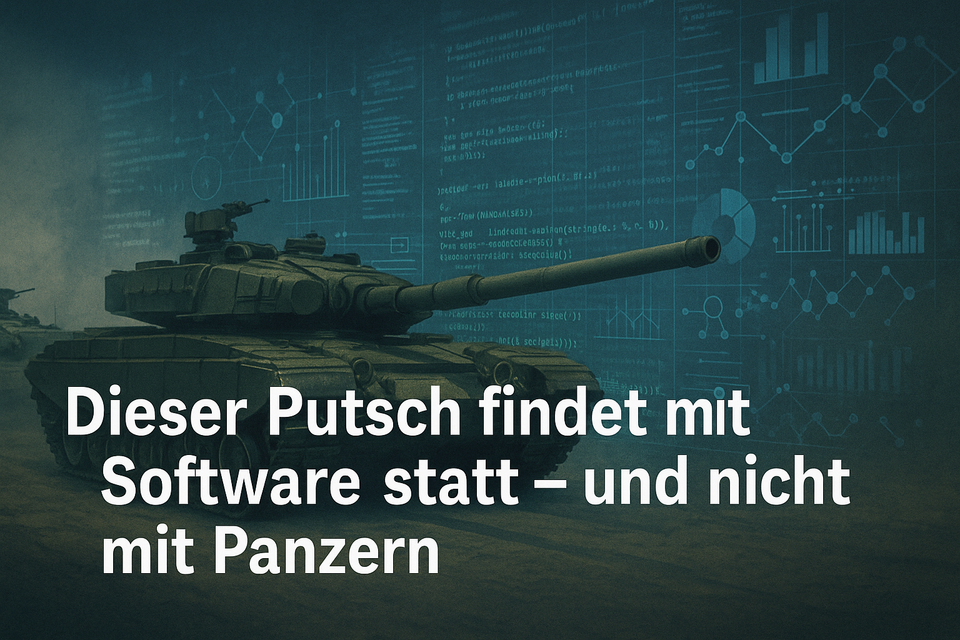 Dieser Putsch findet mit Software statt – und nicht mit Panzern